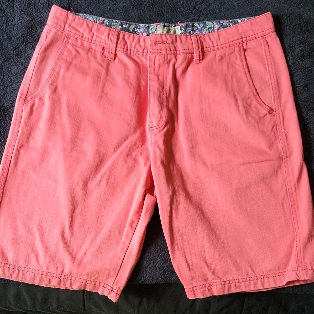 Men's Coral Long Leg Shorts